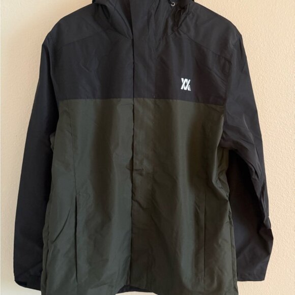 DIXXON NWT Black & Army Green Form & Function Windbreaker Jacket size Large - Picture 5 of 6